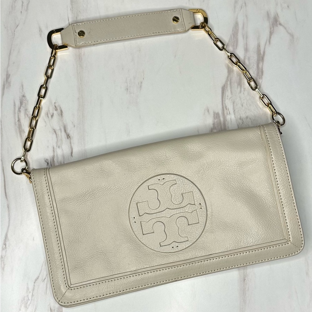 Tory Burch Shoulder Bag- Beige- Leather